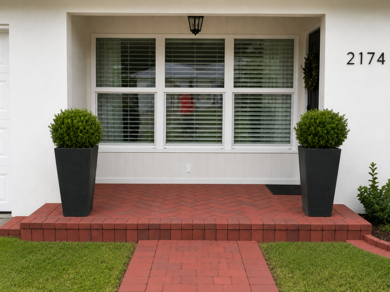 Brick porch installation